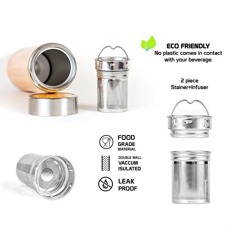 Bamboo Stainless Steel Water Bottle suppliers
