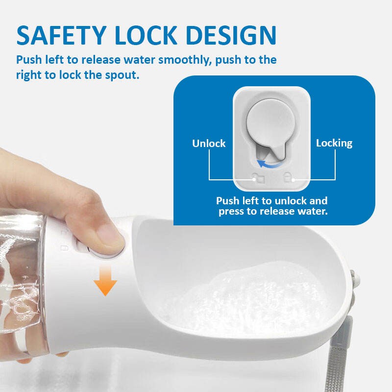 Pet Travel Plastic Water Bottle
