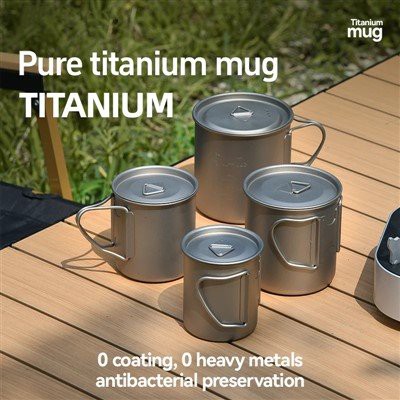 Camping Water Cup Titanium Mug