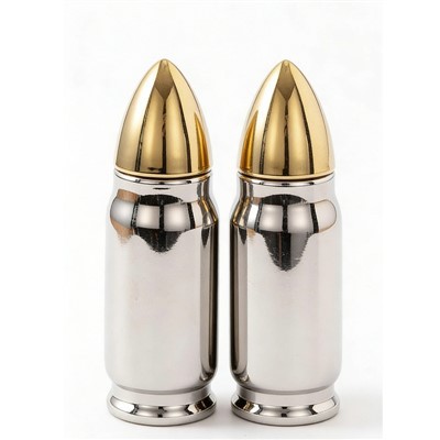 Creative Cone-Shaped Silver Plated Water Bottle