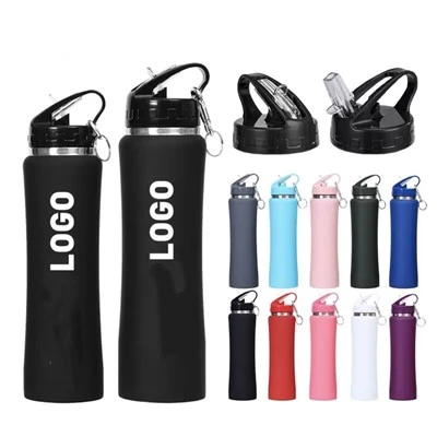 Stainless Steel Water Bottle With Carabiner