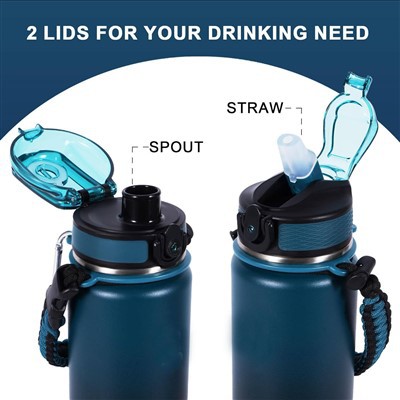 Stainless Steel Water Bottle with Sports Cap