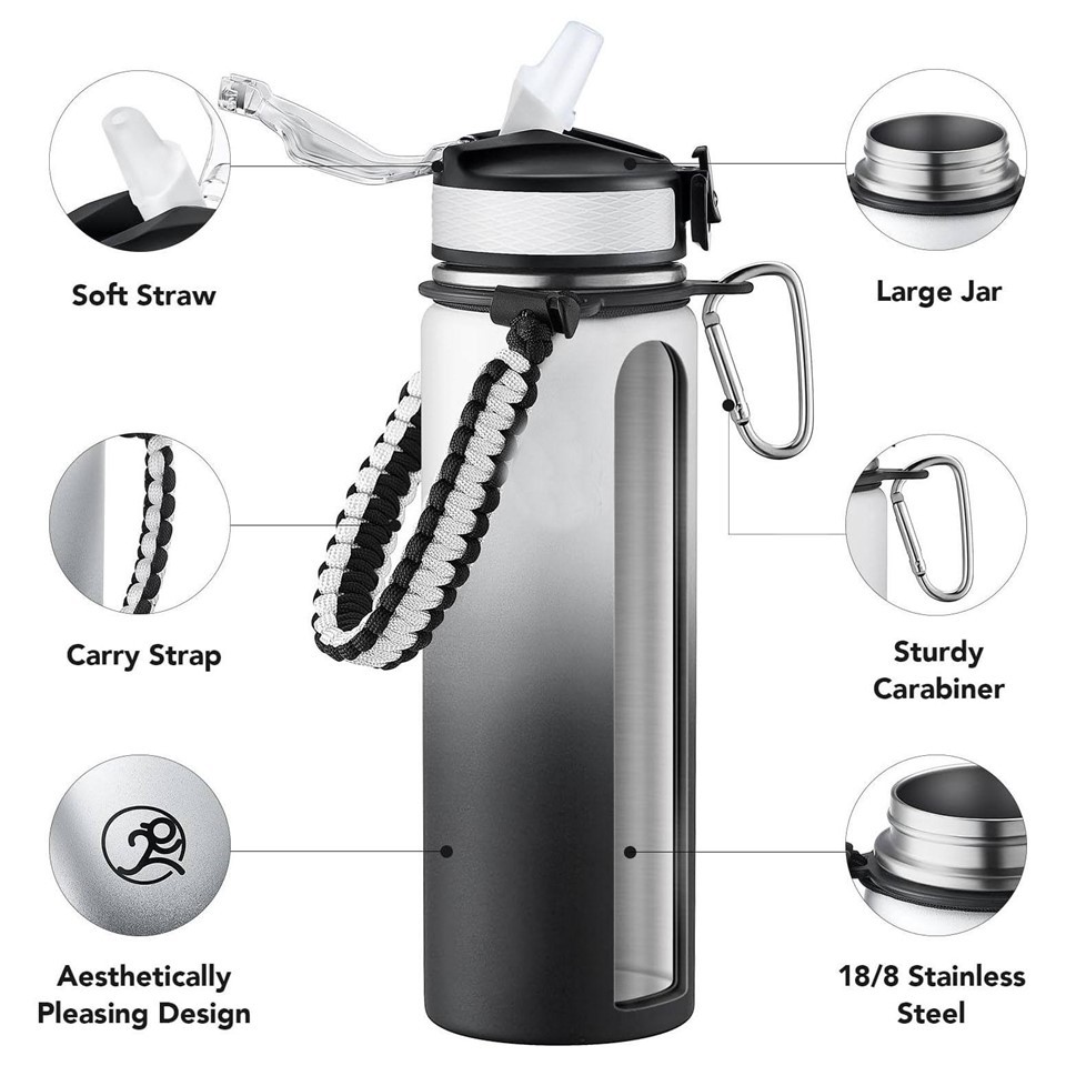 Stainless Steel Water Bottle With Sports Cap high quality